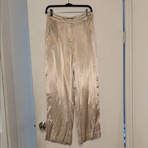 Zara Satin Cream Trousers
